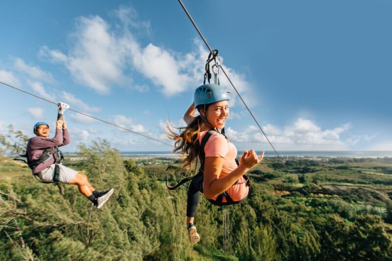 Oahu: North Shore Zip Line Adventure with ATV and Farm Tour - Key Points