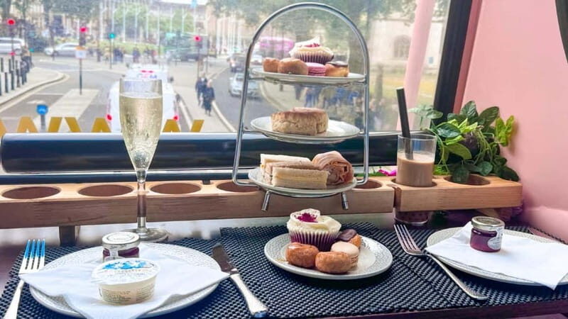 Oasis Inspired Afternoon Tea Bus Tour - The Food and Drink: A Classic Afternoon Tea with a Modern Flare