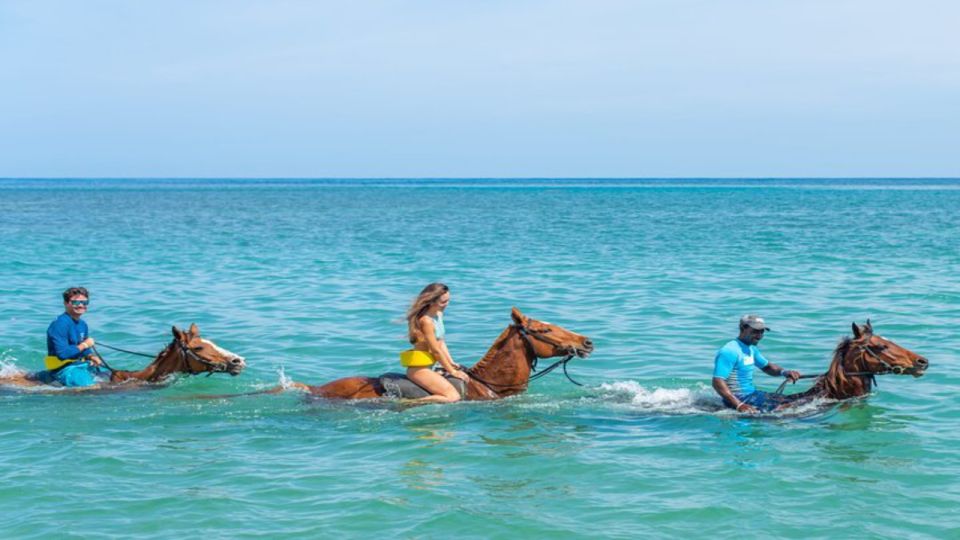 Ocho Rio: Dunns River Falls, Rafting, Horses & Ziplines Tour - Zip-Lining Over Dunns River Falls