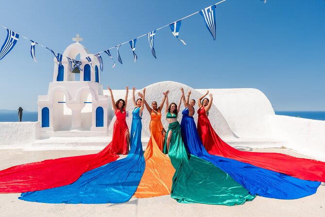Oia Flying Dress Photoshoot Santorini - Customer Reviews and Feedback