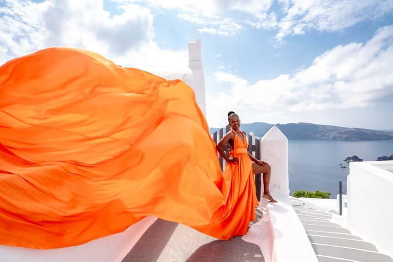 Oia: Santorini Photoshoot with Flying Dress Rental Option - FAQ