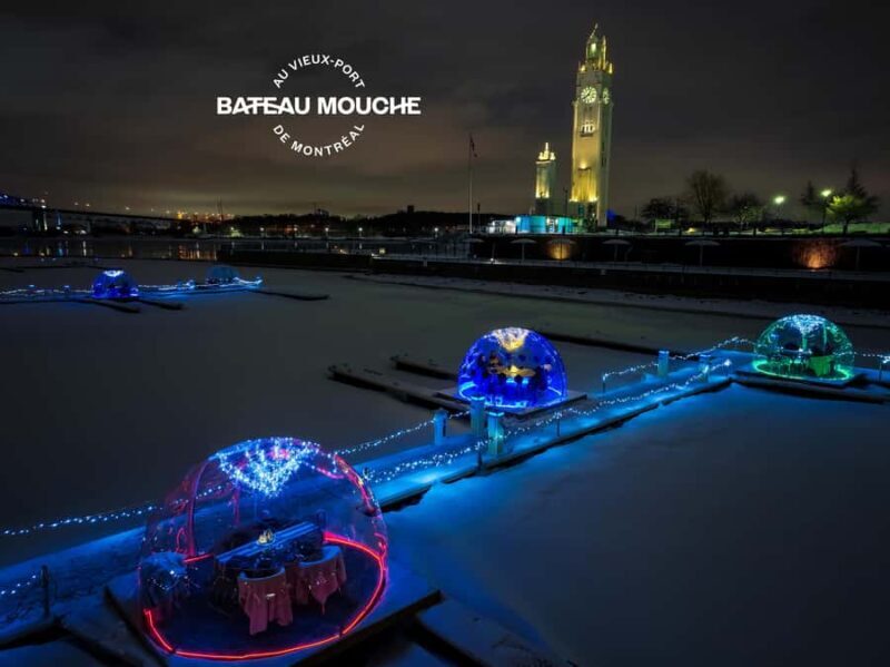 Old Port Montreal: Frosted Evening Dining Under the Stars - An Elegant Winter Wonderland in Montreal’s Old Port