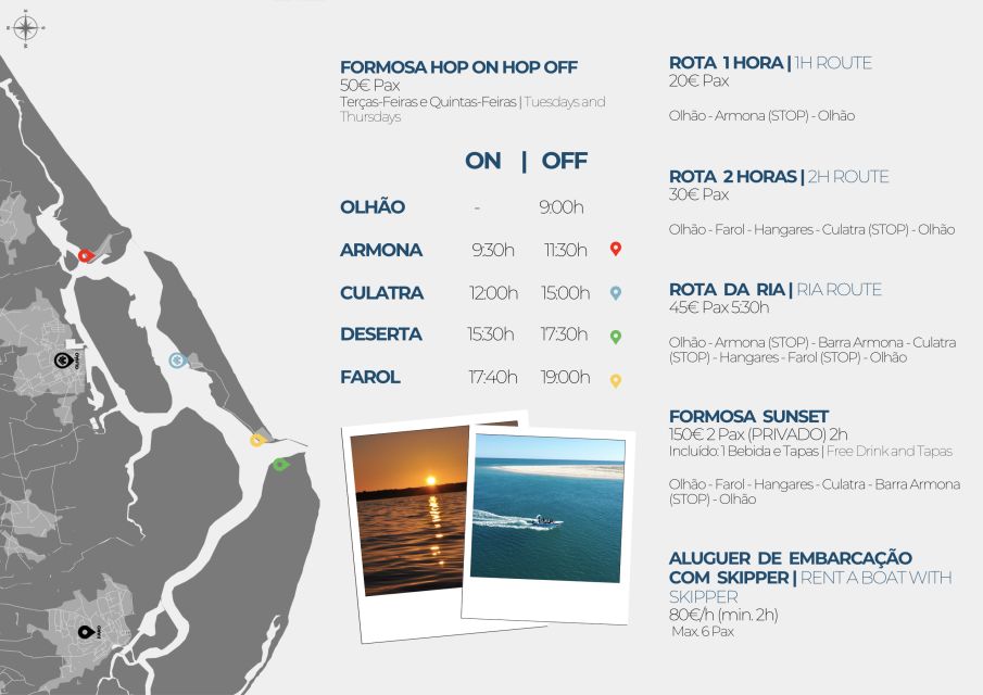 Olhão: Beautiful Route 1H - Itinerary Highlights