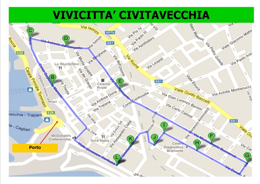 One-Way Transfer Between Rome and Civitavecchia - Key Points