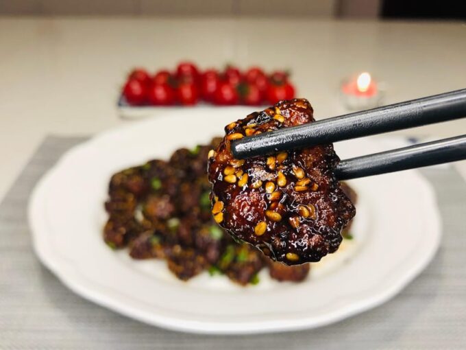 Online Cooking Class Sesame Chicken by Chef Sunflower Li - Family Recipe Shared Post-Class