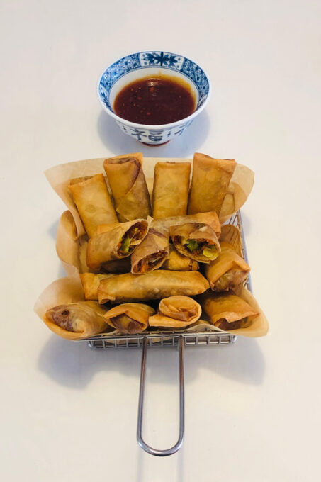 Online Vegetable Spring Rolls Class by Chef Sunflower Li - Private Group Option