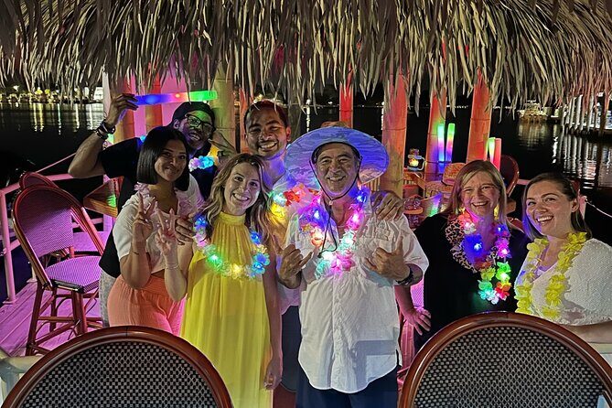 Original CRUISIN' TIKIS Lit on the Lagoon- A Glow Tiki Bar Cruise - What to Expect on Your Tiki Float