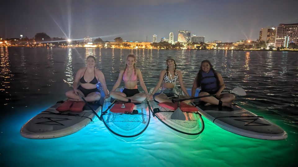 Orlando: LED Night Glow Clear Kayak or Paddleboard Tour - Vessel Options