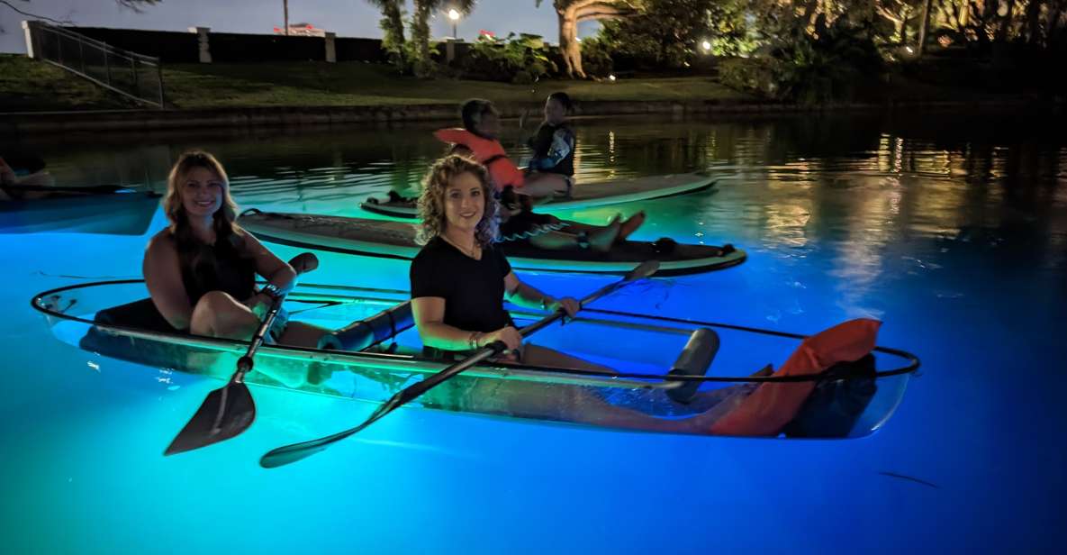Orlando: LED Night Glow Clear Kayak or Paddleboard Tour - Duration and Logistics