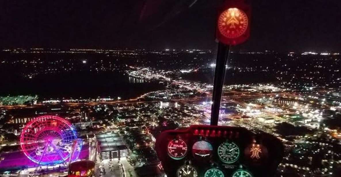 Orlando: Theme Parks at Night Helicopter Flight - Inclusions and Exclusions