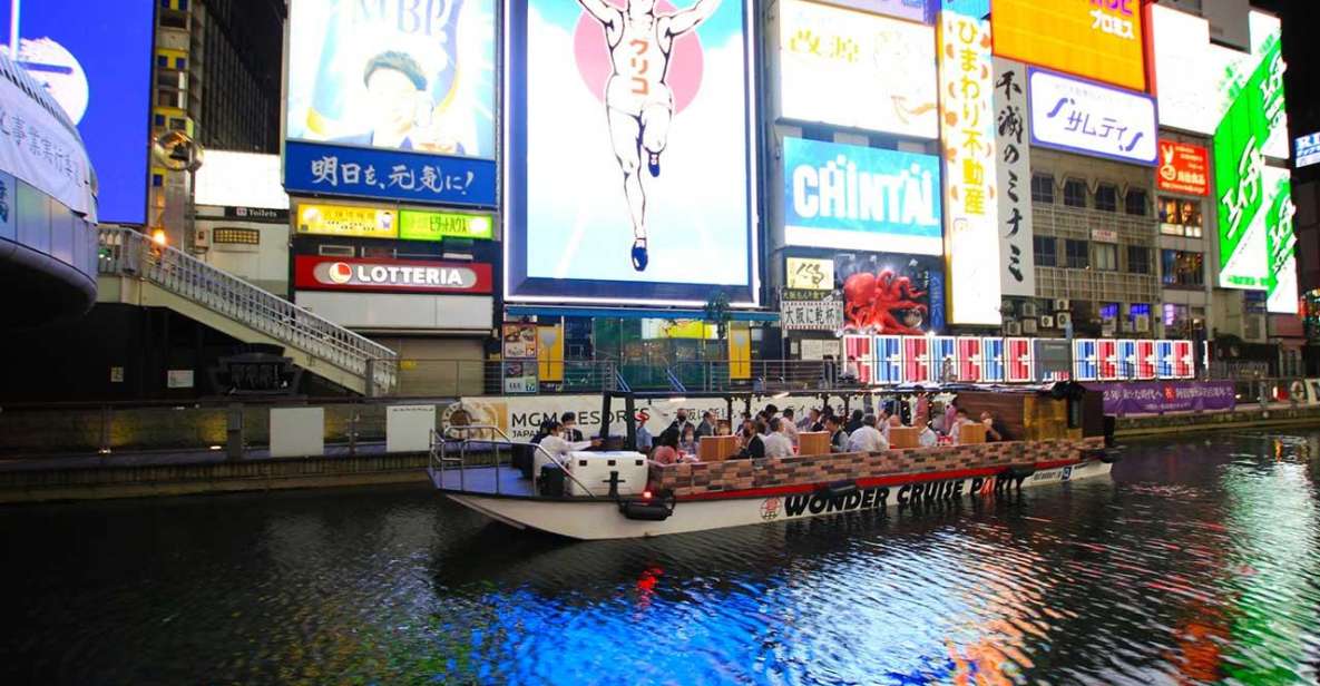 Osaka: Dotonbori District Sightseeing Cruise & Beer Discount - Highlights of the Dotonbori River Cruise