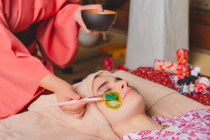 Osaka: Matcha Facial Pack & Head Spa at the Temple <90-Min> - Matcha Facial Pack