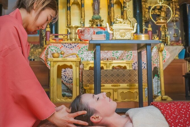 Osaka: Matcha Facial Pack & Head Spa at the Temple <90-Min> - Dry Head Spa