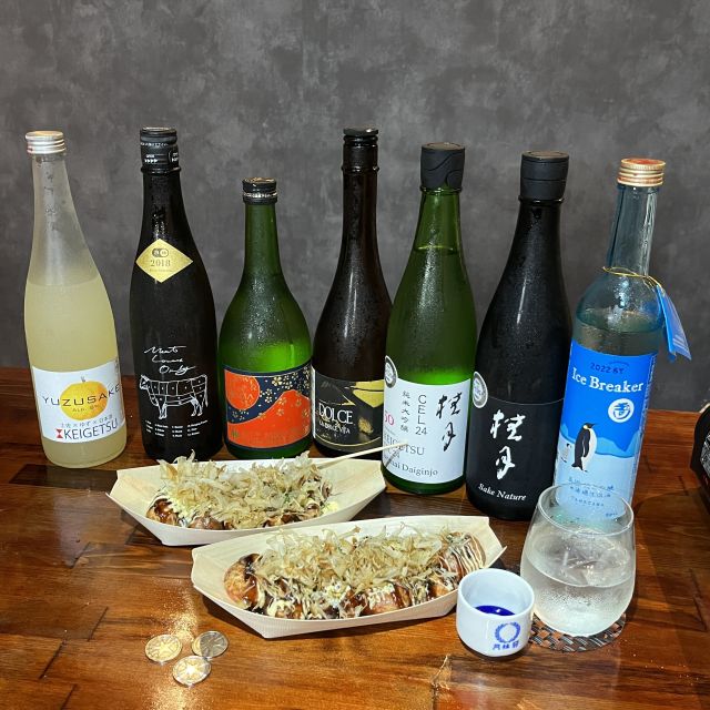 Osaka Sake Tasting With Takoyaki DIY - Takoyaki Cooking With Local Guide