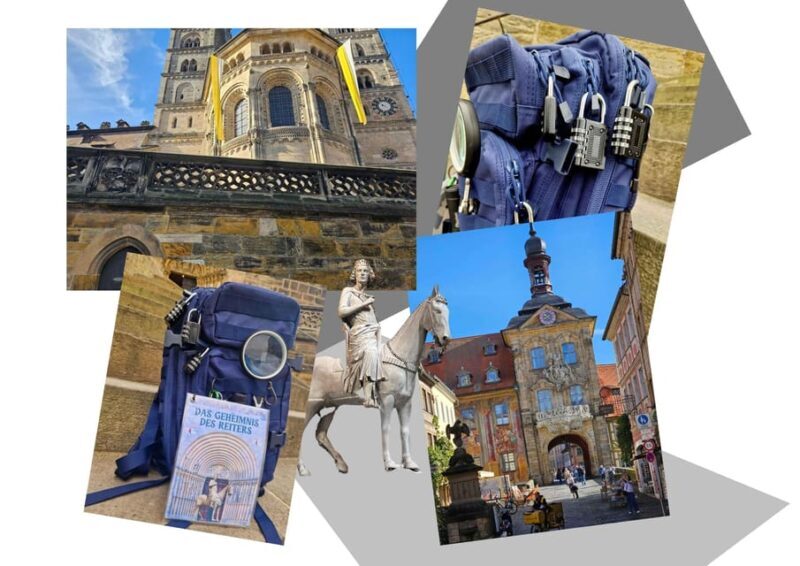 Outdoor Escape Game with puzzle backpack Bamberg: The Secret of the Horseman - Key Points