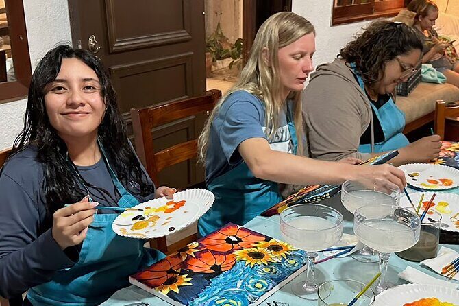 Paint and Sip Experience with Margaritas in Cozumel - An Authentic and Relaxed Artistic Escape in Cozumel