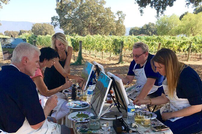 Paint in the Vineyard with Estate Wine Tasting - An Overview of the Experience
