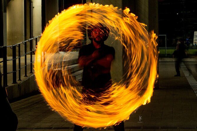 Paint your Waterfront Picture with fire show Playa del Carmen - The Fire Show: A Dazzling Finale