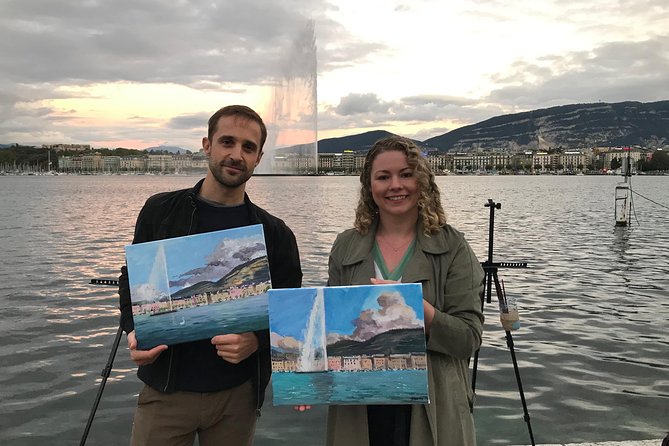 Painting Master Class by the Geneva Lake - Painting Techniques and Outcome