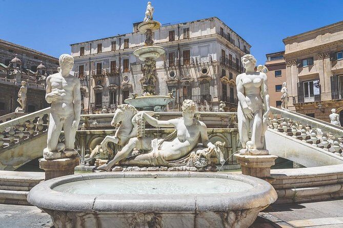 Palermo, Monreale, Mondello and Monte Pellegrino from Palermo, Private Tour - Piazza Pretoria and Quattro Canti: The Heart of Palermo