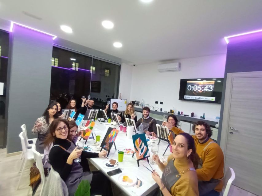 Palermo: Paint and Sip - Create a Painting and Sip Good Wine - What to Expect