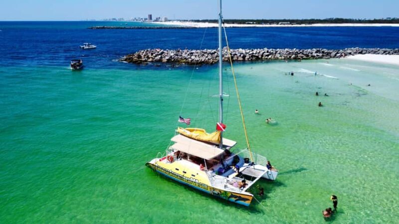 Panama City Beach: Shell Island Catamaran Snorkeling Tour - Key Points