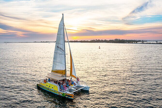 Panama City Beach Sunset Sail on The Footloose Catamaran - A Relaxing Way to End the Day