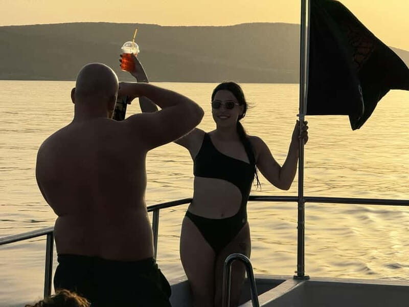 Paphos: Blue Lagoon Sunset Cruise, BBQ & Wine + Water Slide - Authentic Traveler Experiences