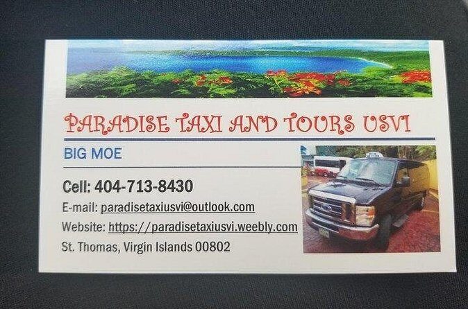 Paradise Taxi & Tours USVI- St.Thomas Airport Transfer to Bolongo Bay / Limetree - Practical Details to Keep in Mind