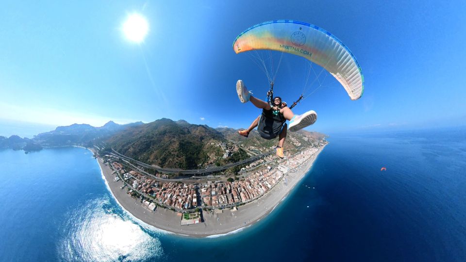 Paragliding Tandem Taormina + Video/Photo and GoPro + Acrobatics - Breathtaking Views Over Taormina
