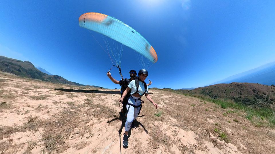 Paragliding Tandem Taormina + Video/Photo and GoPro + Acrobatics - Pilots Expertise and Safety Protocols