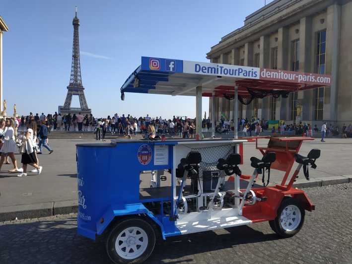 Paris: 1.5-Hour Eiffel Tower Beer Bike Tour - Key Points