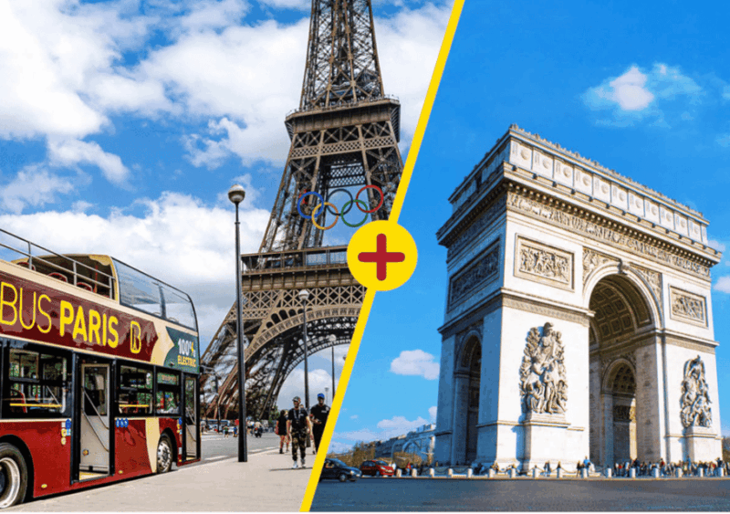 Paris: Arc De Triomphe Ticket & Big Bus Hop-On Hop-Off Tour - Sightseeing and Itinerary