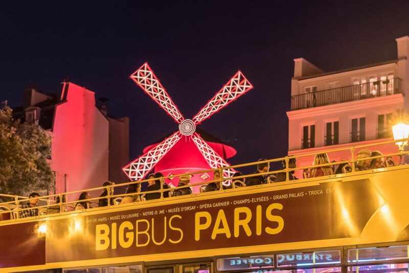 Paris: Big Bus Panoramic Night Tour by Open-Top Bus - Highlights of the Tour