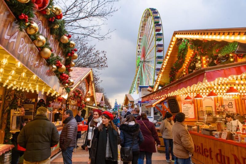 Paris: Christmas Market Guided at Notre Dame & Food Tasting - Experience Description