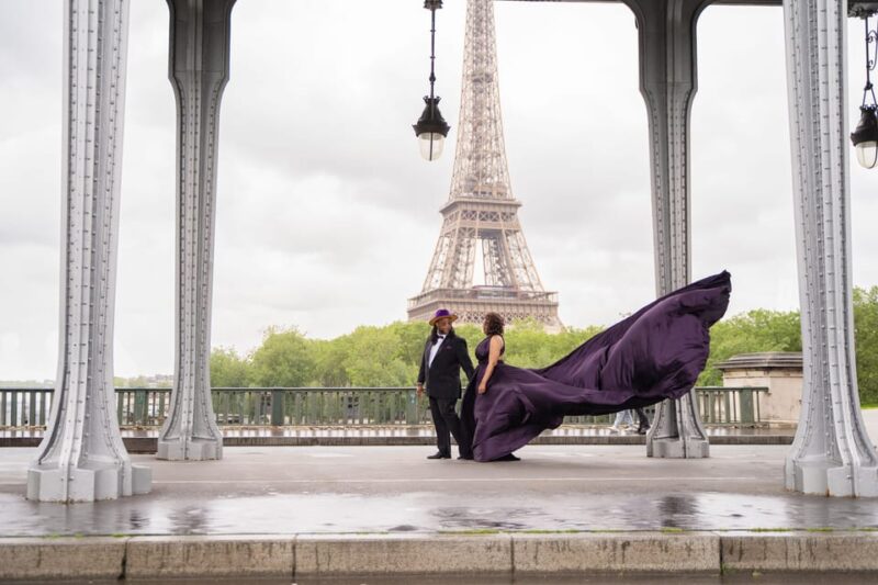 Paris: Eiffel Tower Flying-Dress Photoshoot @jonadress - Starting Location and Photo Stops