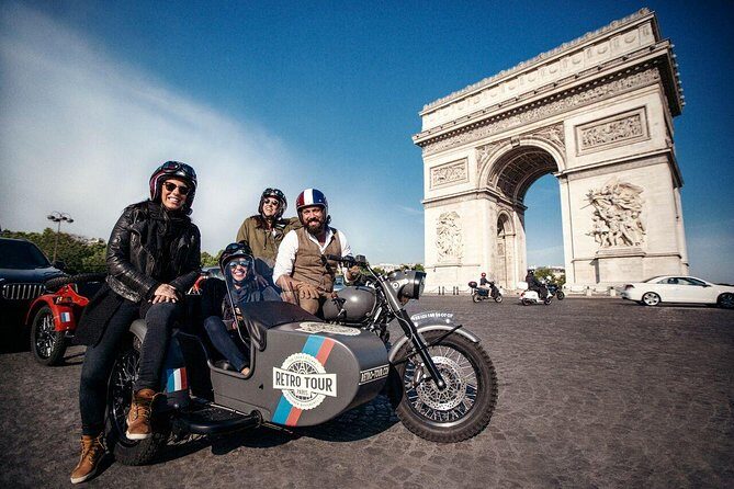 Paris Highlights city tour on a vintage Sidecar Motorcycle - FAQ