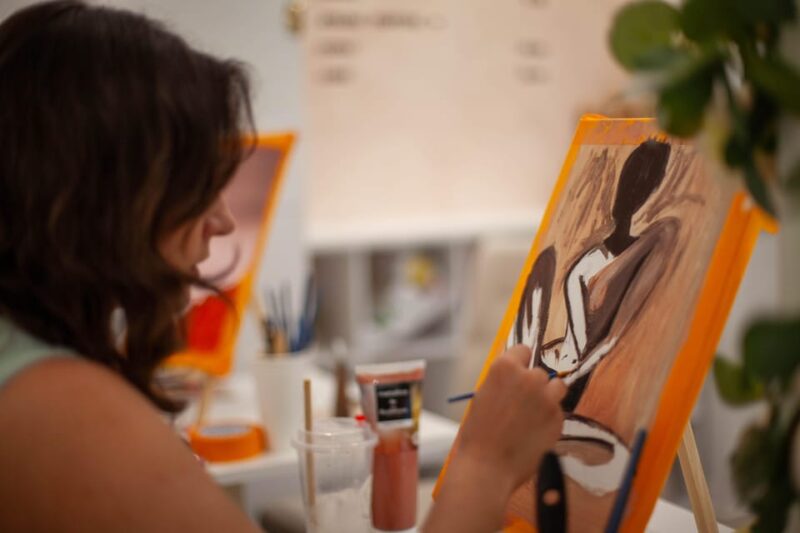 Paris : Painting Experience in an Art Cafe - Workshop Details