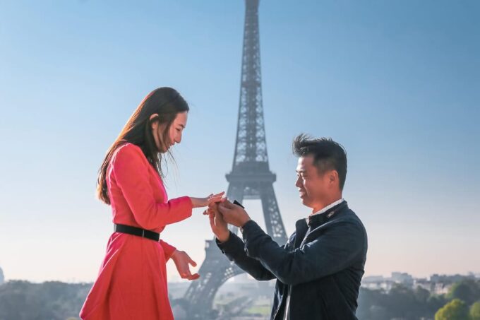 Parisian Proposal Perfection. Photography/Reels & Planning - Quick Turnaround