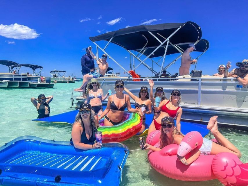 Party Pontoon Boat W/ Captain, Private up to 12ppl - Inclusions