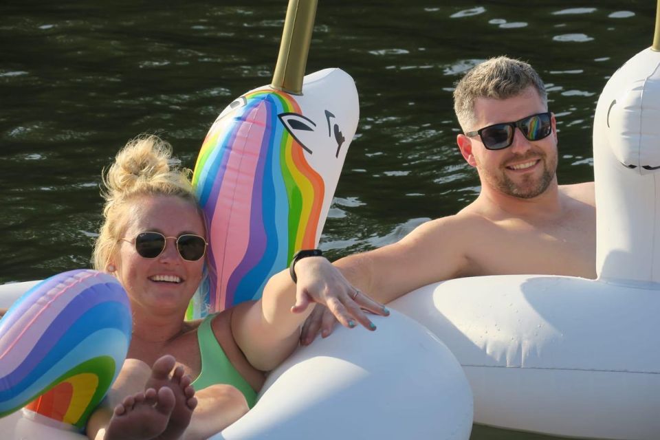 Party Pontoon Boat W/ Captain, Private up to 12ppl - Highlights