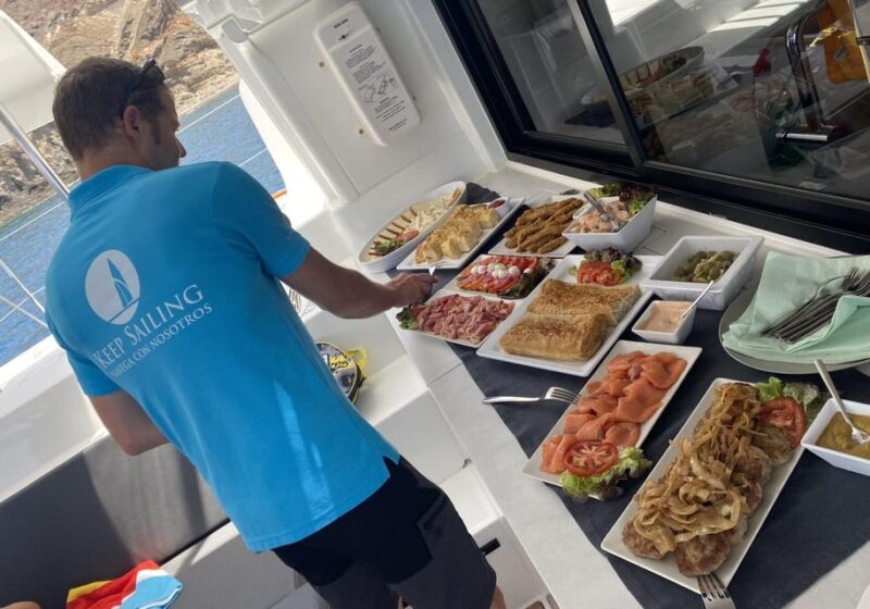 Pasito Blanco: Private Catamaran Excursion With Food & Drink - Itinerary and Activities