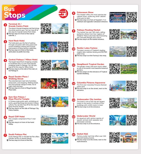 Pattaya: Hop-On Hop-Off Bus Tours - Variety of Pass Durations