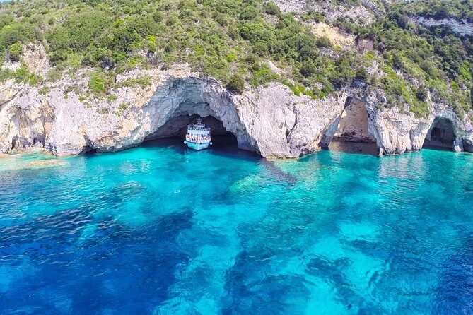 Paxos Antipaxos Blue Caves Day Tour from Corfu - Key Points