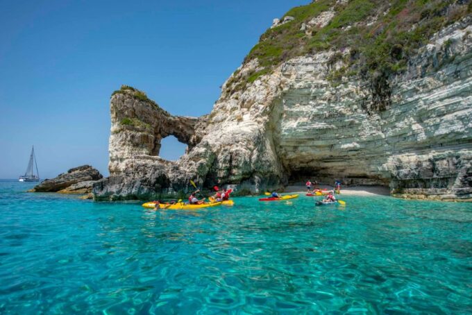 Paxos: Guided Kayaking Tour Mongonissi 2 Avlaki, Snorkelling - Suitable for All Skill Levels