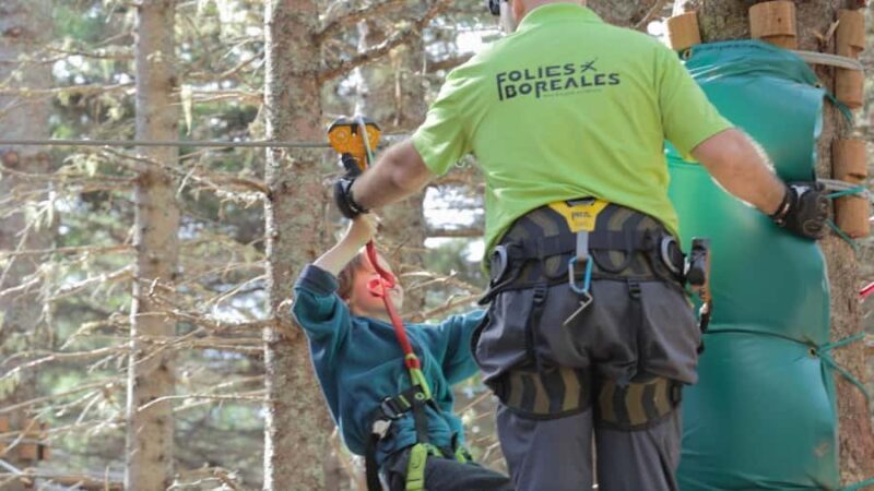 Percé: Folies Boréales Adventure course in the trees - The Challenges and the Experience’s Value