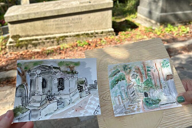 Père Lachaise Cemetery Art: Watercolor Postcard Workshop in Paris - The Practicalities