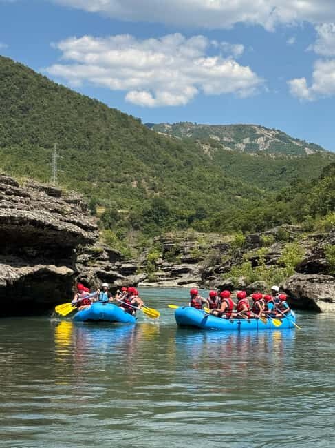 Permet: Rafting Tour with Cliff Jumping and Thermal Baths - Key Points