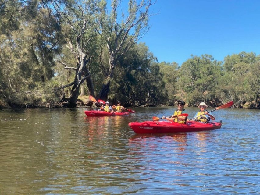 Perth: Swan River Kayaking Tour With Dining and Wine Tasting - Language and Group Size