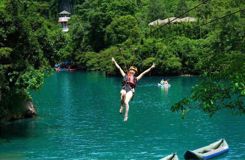 Phong Nha/Dong Hoi: Zipline Dark Cave & Phong Nha Cave Trip - Activities at Dark Cave